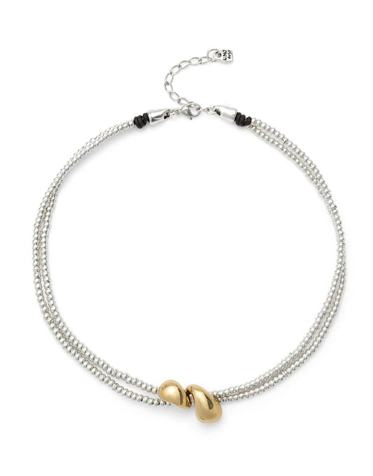 Axis Two Tone Necklace