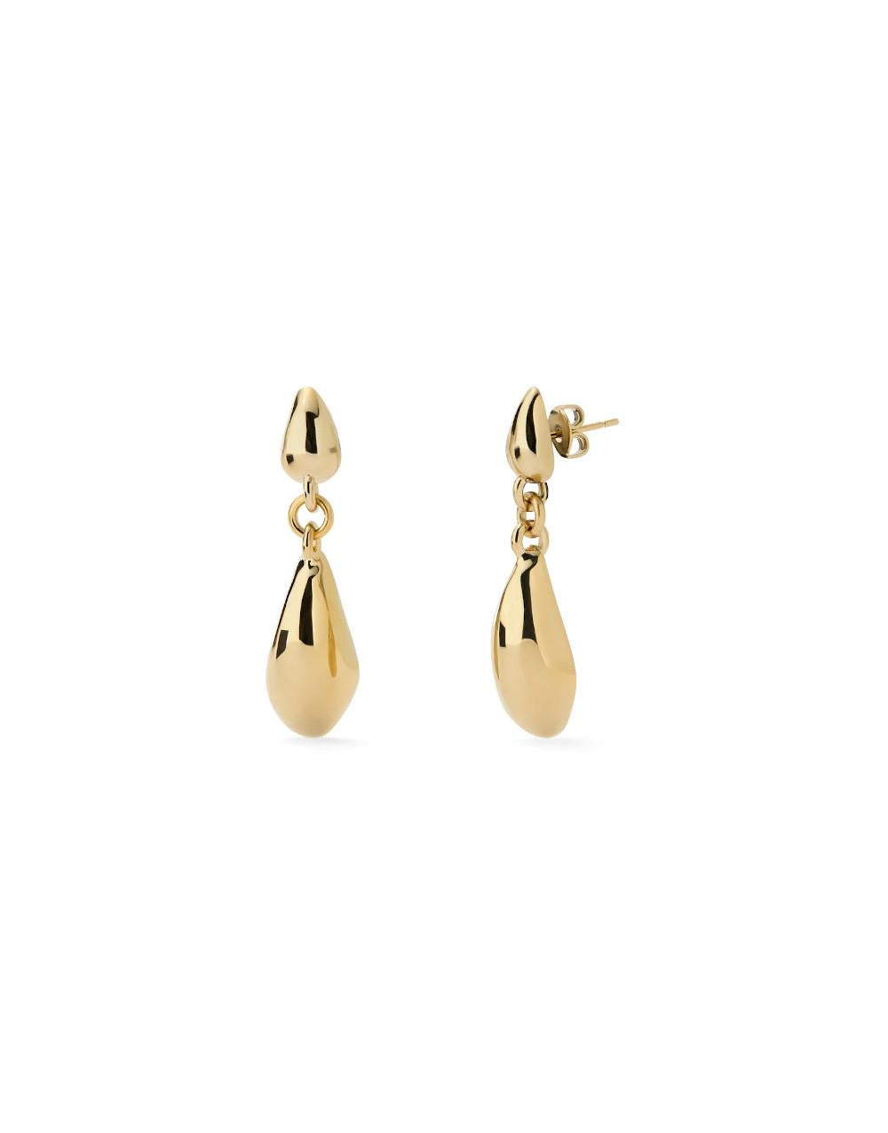 Axis 18ct Gold Plated Drop Earrings