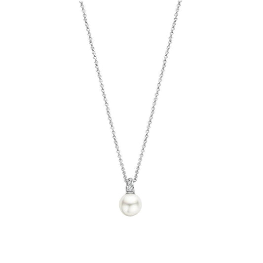 TI SENTO Shell Pearl and CZ Necklace