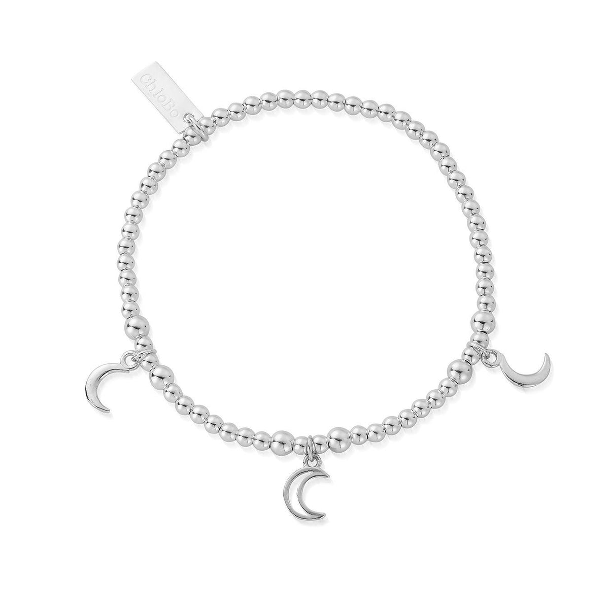 Chlobo Silver Triple Moon Bracelet