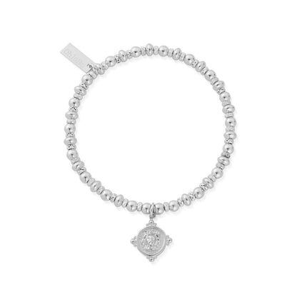 ChloBo Silver Didi Sparkle Lion Head Bracelet