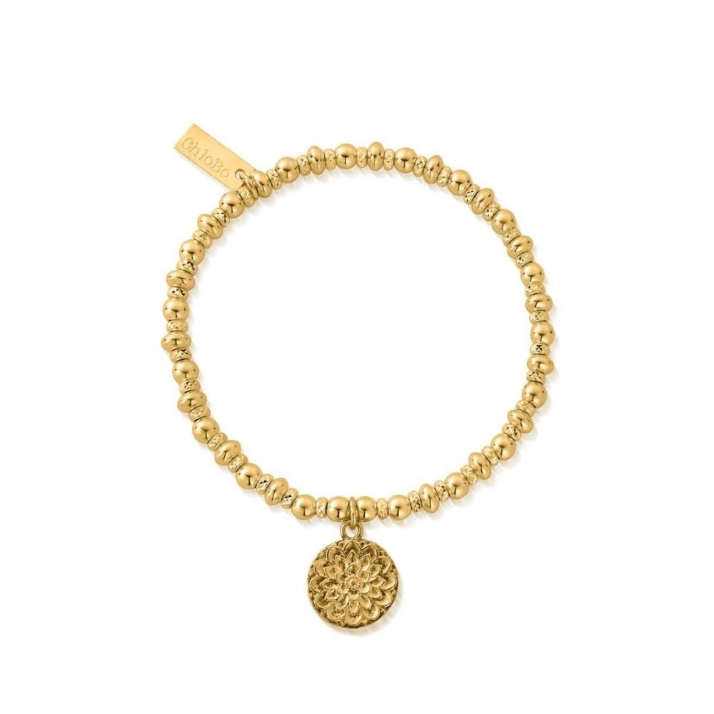 ChloBo Gold Didi Sparkle Moonflower Bracelet