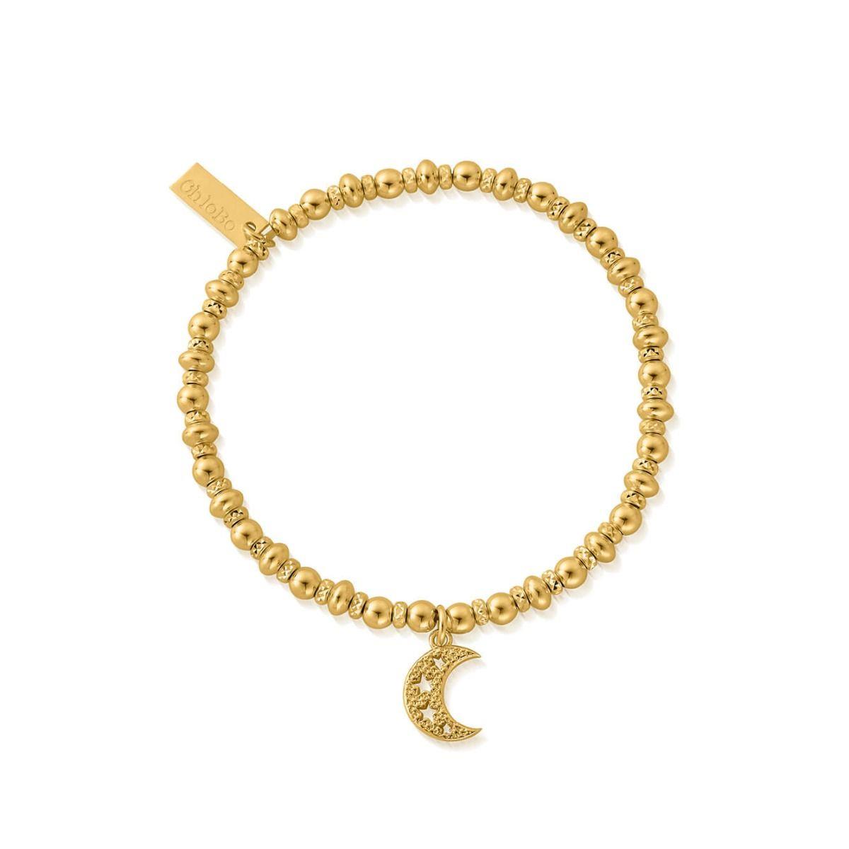 ChloBo Gold Didi Sparkle Starry Moon Bracelets