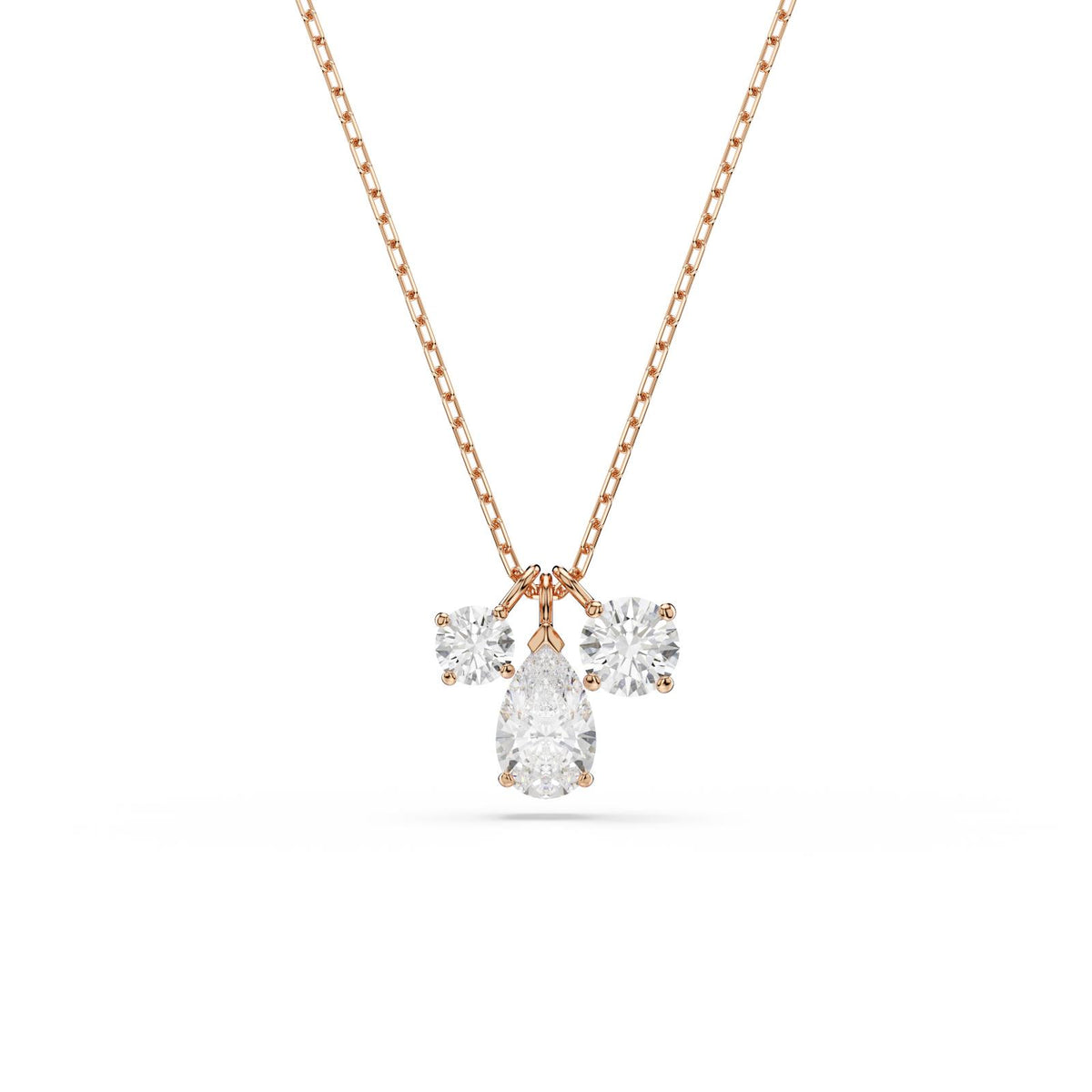 Mesmera Mixed Cut Rose Gold Plated Pendant