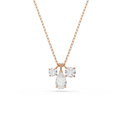 Mesmera Mixed Cut Rose Gold Plated Pendant