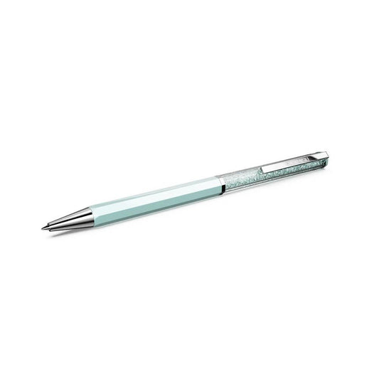 Crystalline ballpoint pen, Blue lacquered, Chrome