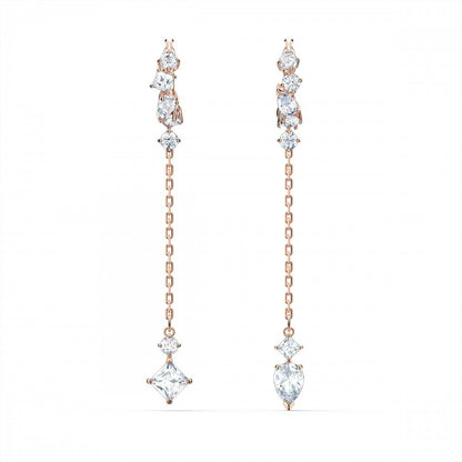 Swarovski Attract Rose Tone Drop Earrings