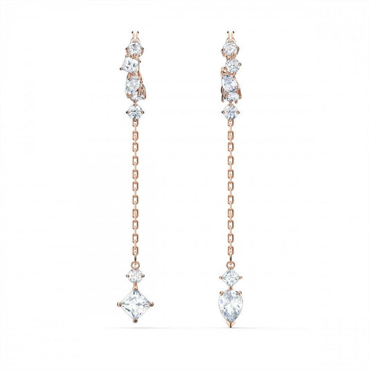 Swarovski Attract Rose Tone Drop Earrings