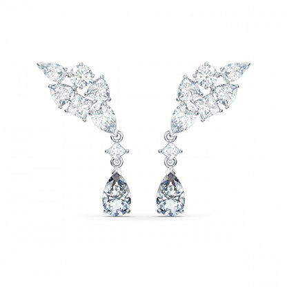 Swarovski Tennis Deluxe Cluster Earrings