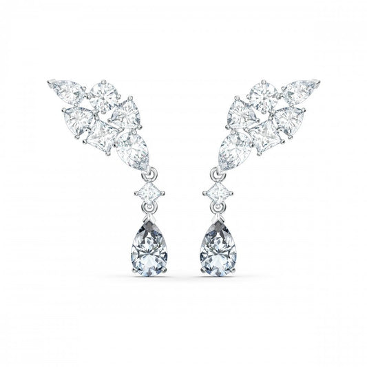 Swarovski Tennis Deluxe Cluster Earrings