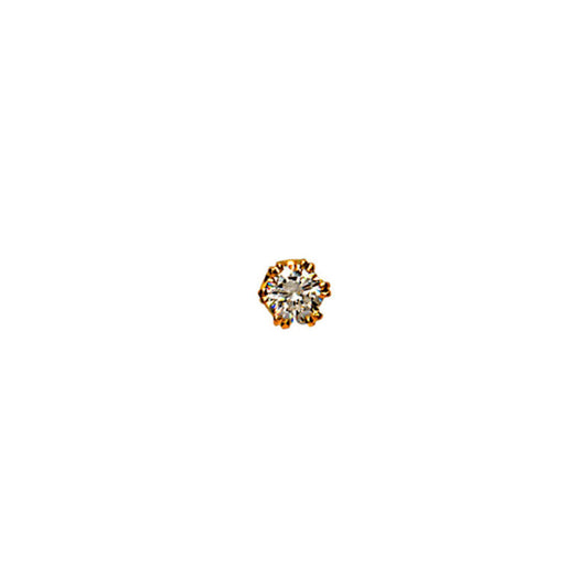 9ct Yellow Gold CZ Tie Pin