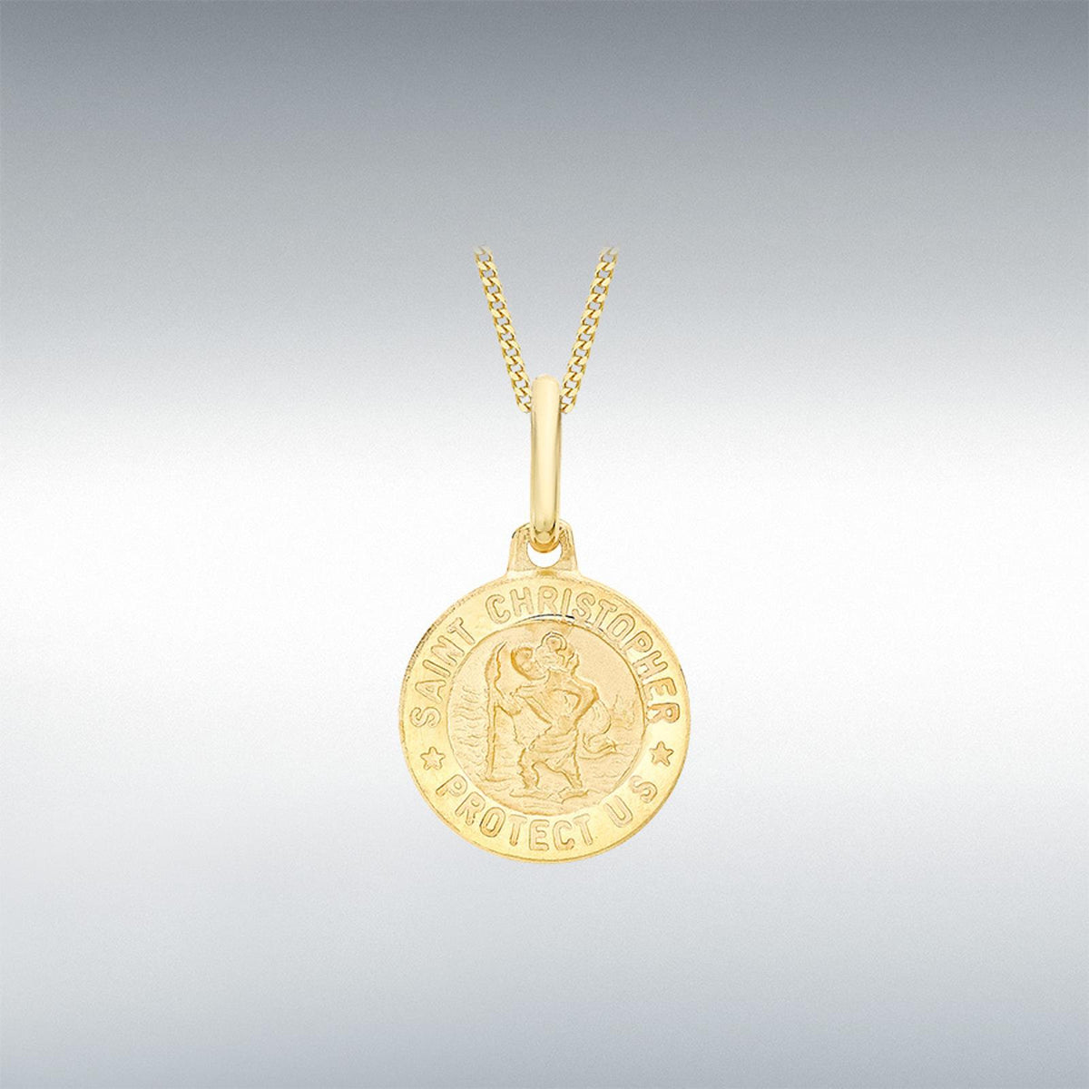 9ct Yellow Gold St. Christopher Medal Pendant