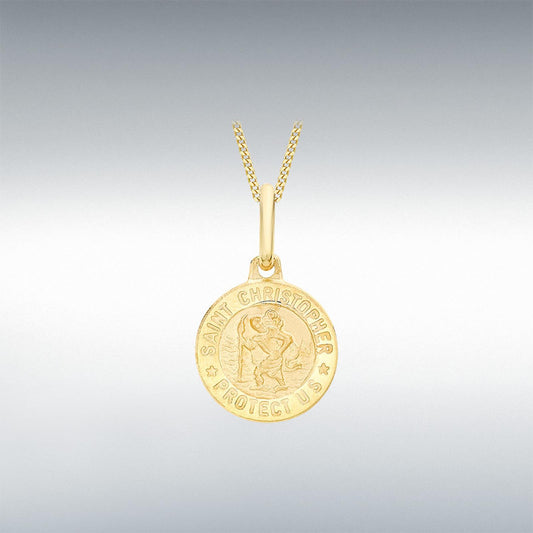 9ct Yellow Gold St. Christopher Medal Pendant