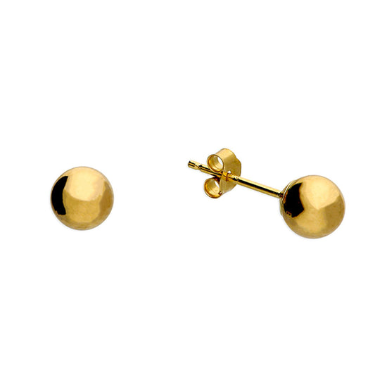 9ct Yellow Gold Ball Stud Earrings