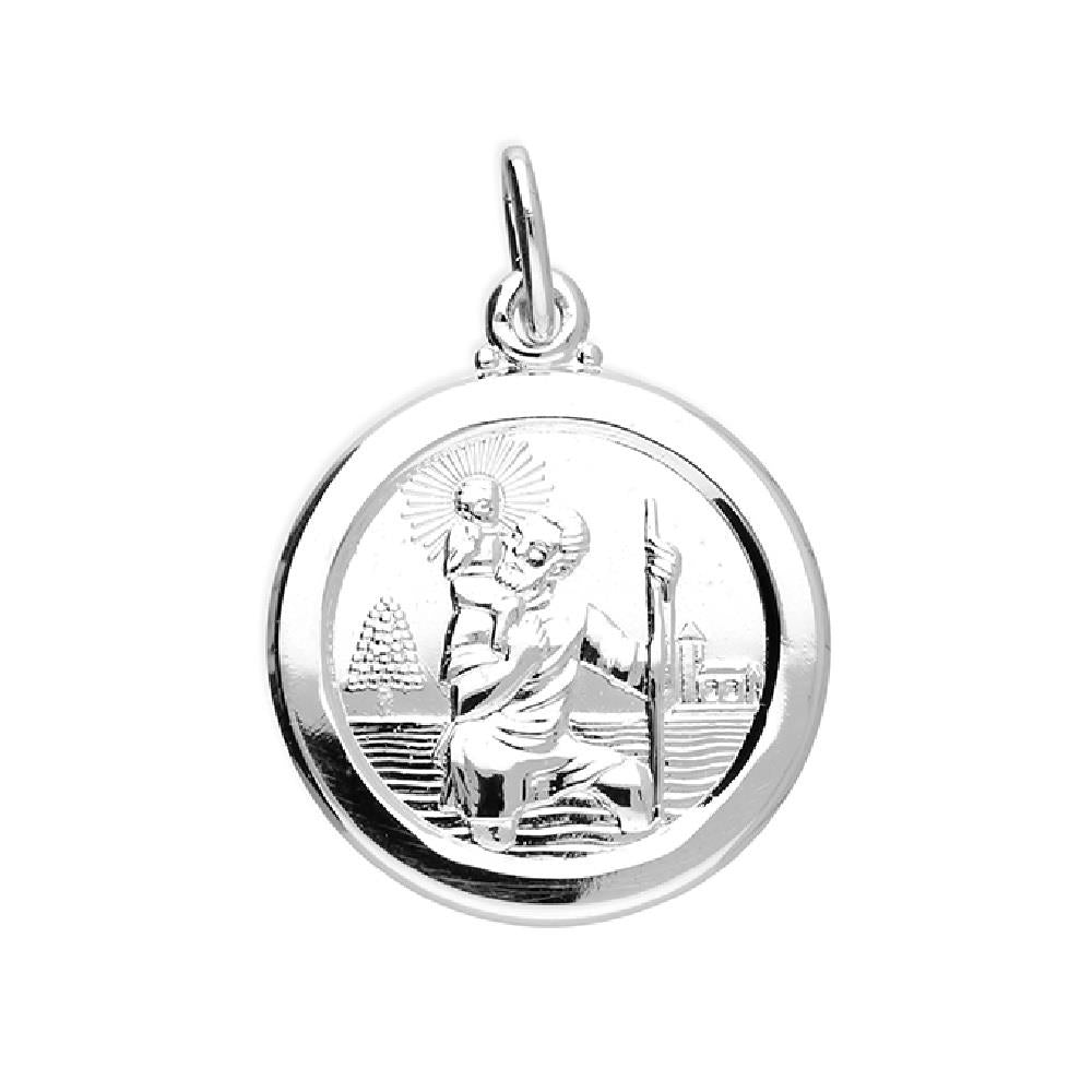 Sterling Silver St Christopher Double Sided