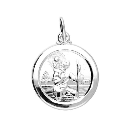Sterling Silver St Christopher Double Sided