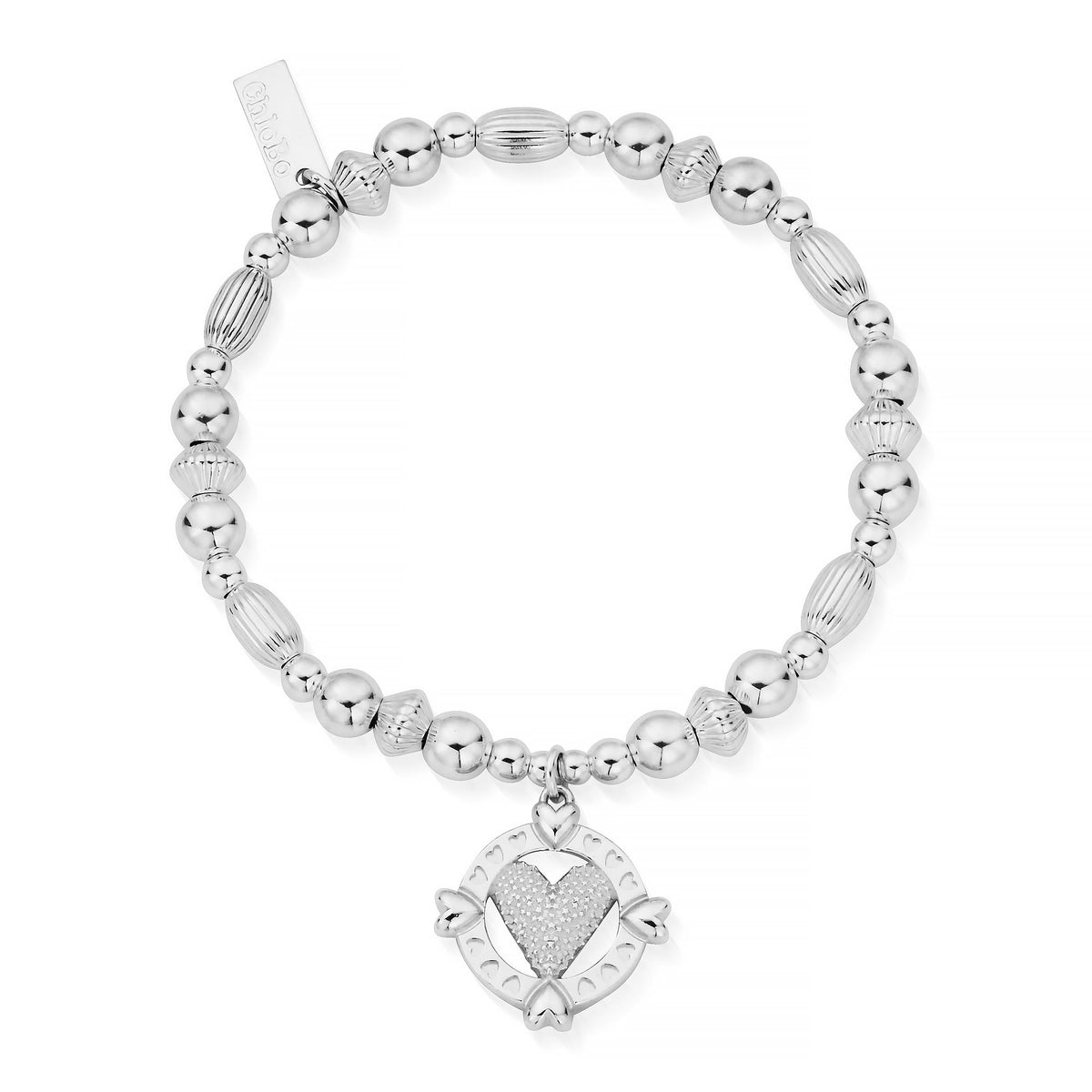 Chlobo Follow Your Heart Silver Bracelet