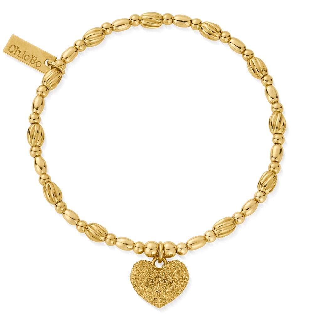 ChloBo Gold Shining Heart Bracelet