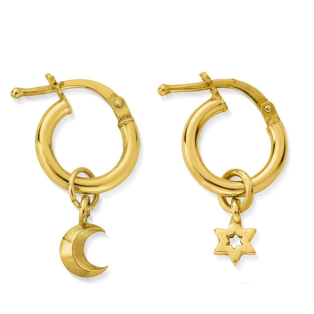 ChloBo Gold Wisdom & Guidance Small Hoop Earrings