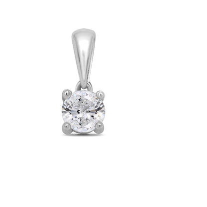9ct WG Diamond 0.20ct Pendant