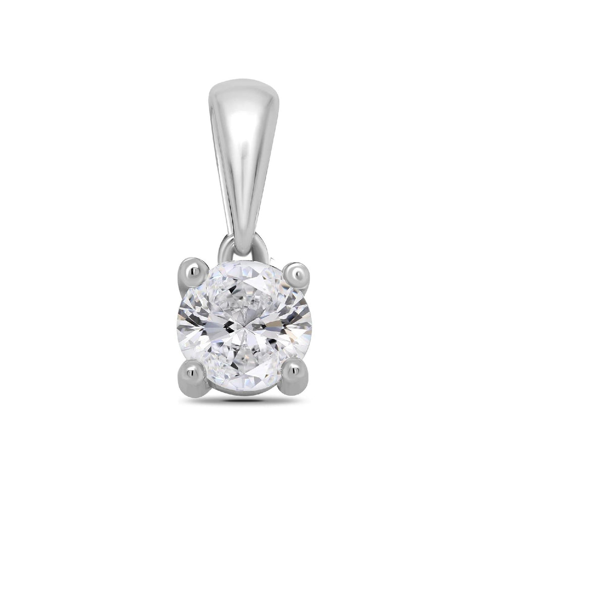 9ct W/G Diamond 0.25ct Pendant