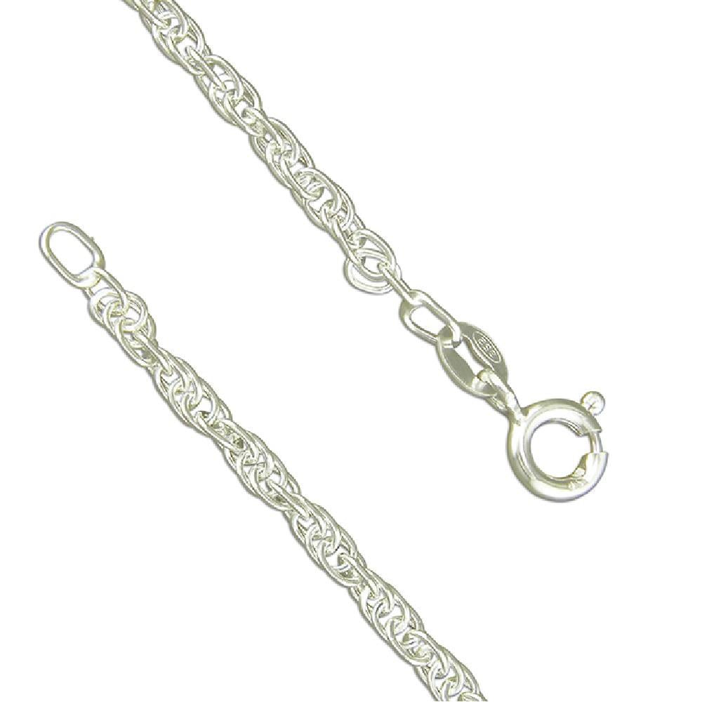 Sterling Silver Prince of Wales Chain 51cm