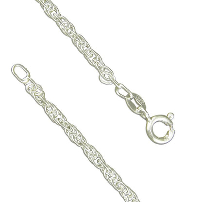 Sterling Silver Prince of Wales Chain 51cm
