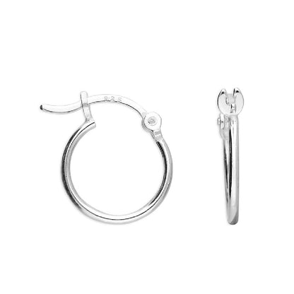 Sterling Silver 20mm Creole Hinged Hoops