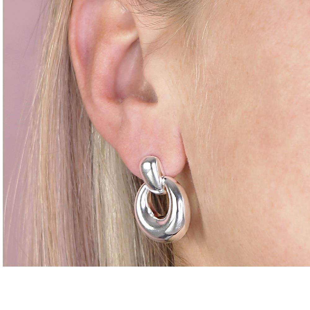 Sterling Silver Bold Circular Hoops