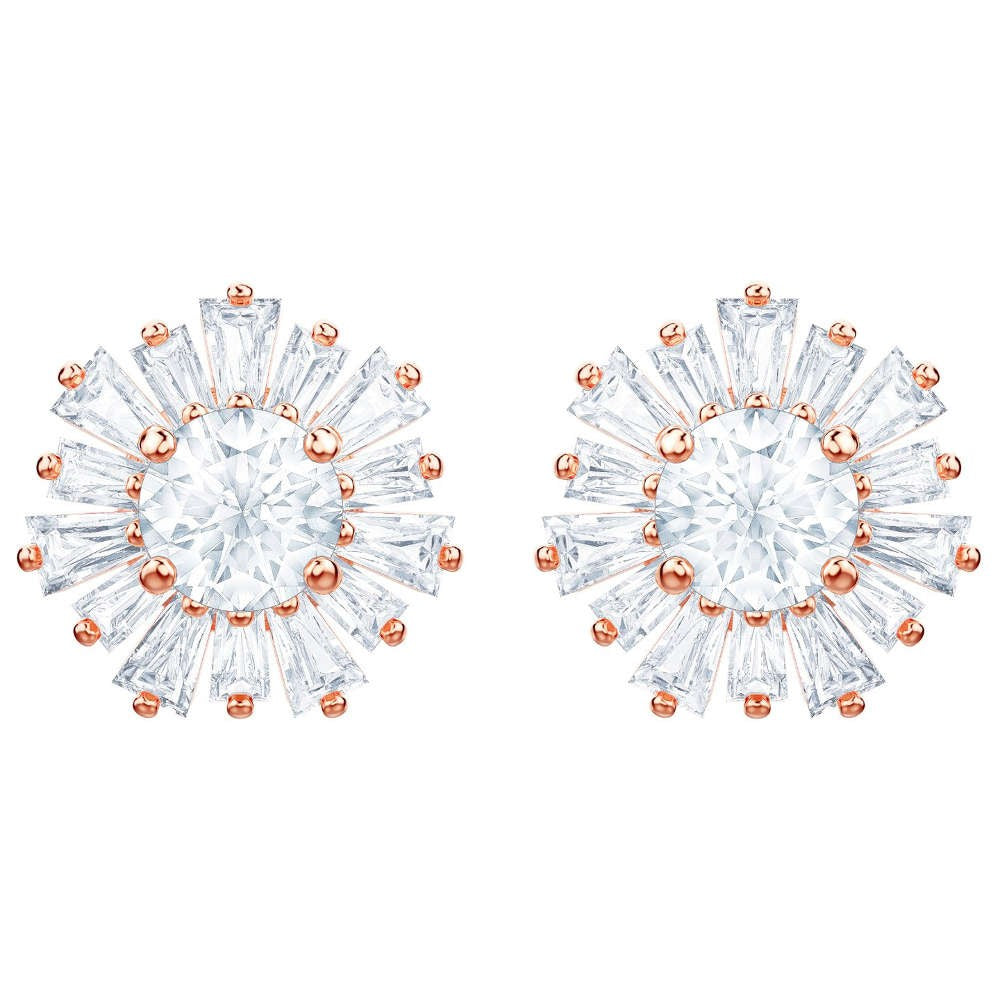 Swarovski Sunshine Rose Tone Stud Earrings