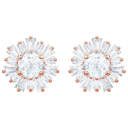 Swarovski Sunshine Rose Tone Stud Earrings