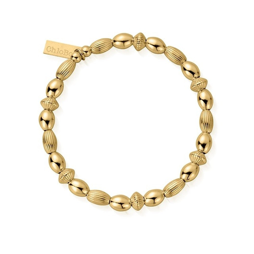 ChloBo Gold Oval Disc Bracelet