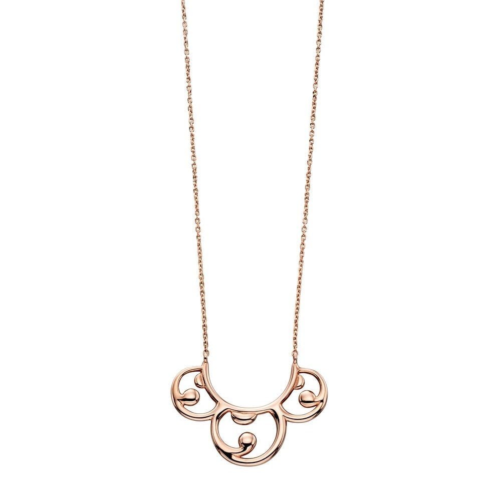 9ct Rose Gold Baroque Style Necklace