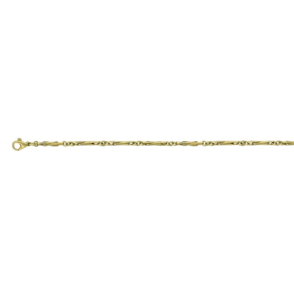 9ct Trombone Half Chain