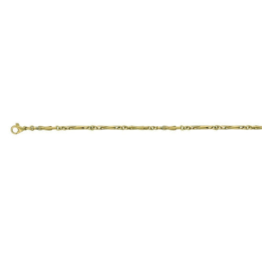 9ct Trombone Half Chain