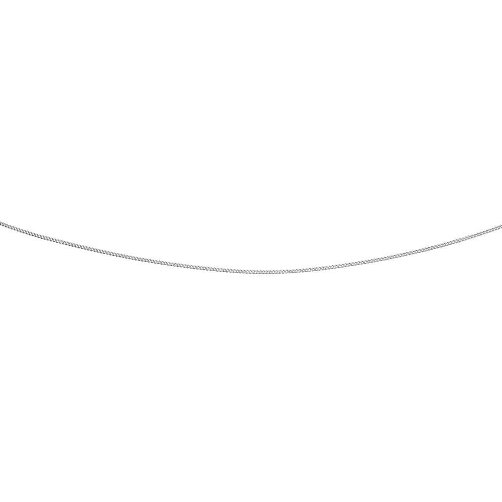 9ct White Gold Curb Chain