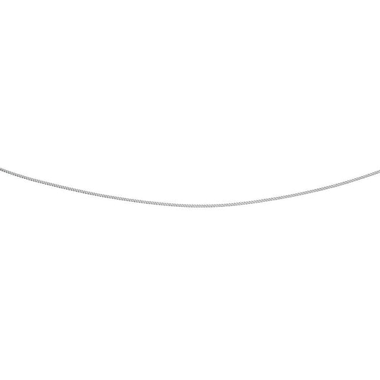 9ct White Gold Curb Chain