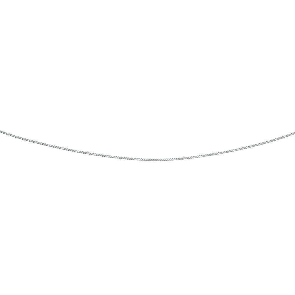 9ct White Gold Curb Chain