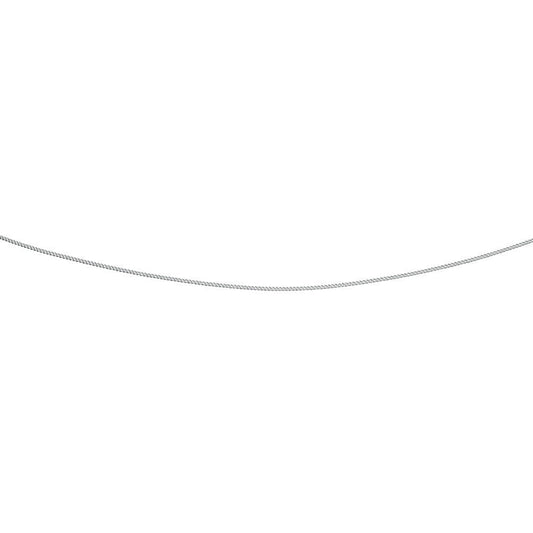 9ct White Gold Curb Chain