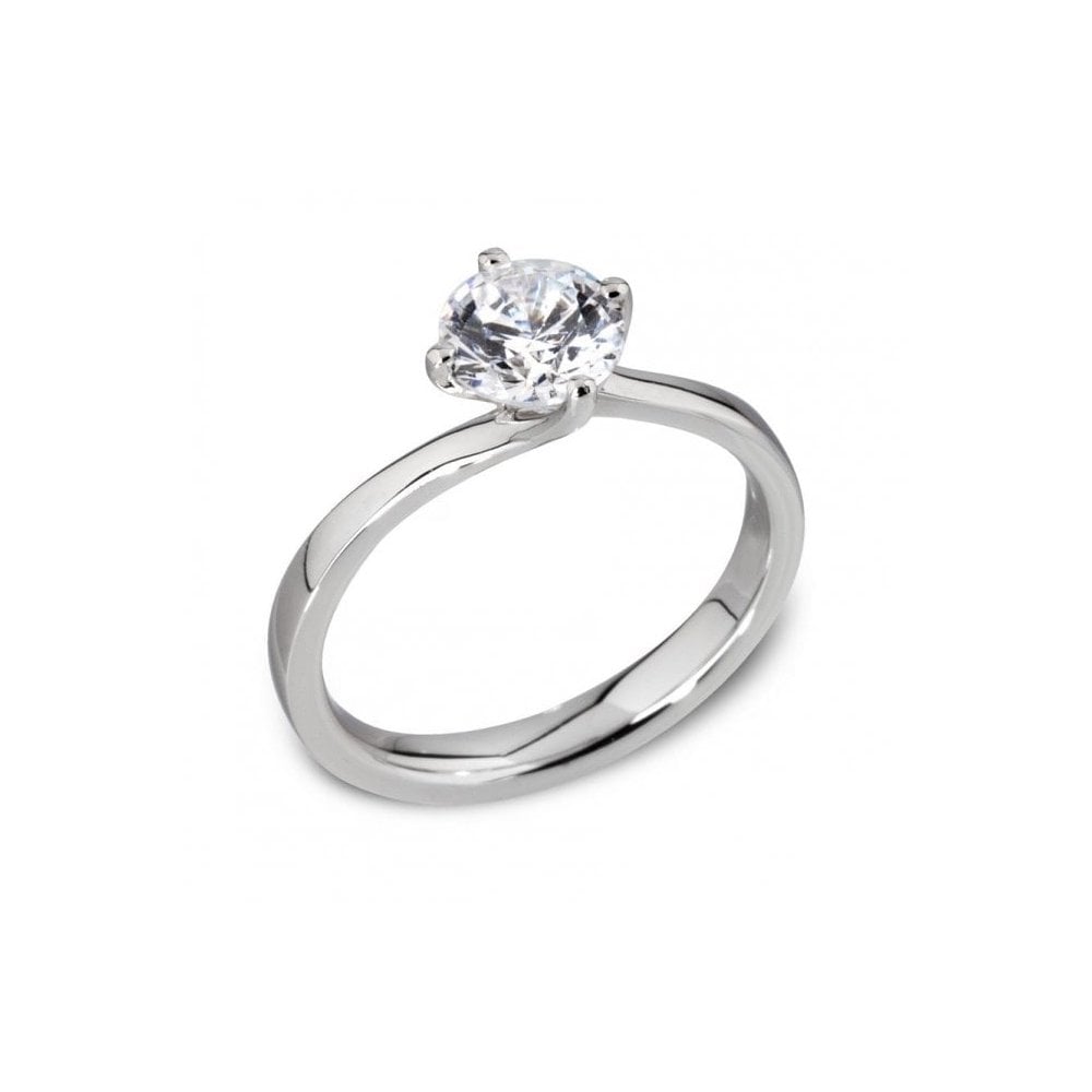 9ct White Gold Diamond 0.15ct Solitaire Ring