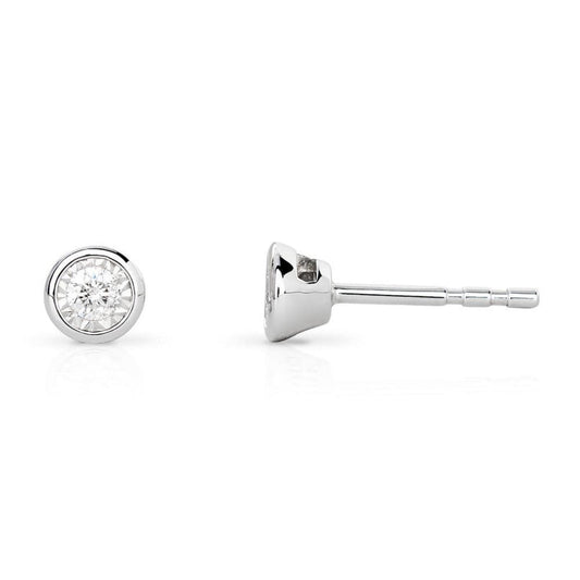 9ct White Gold Diamond 0.25ct Stud Earrings