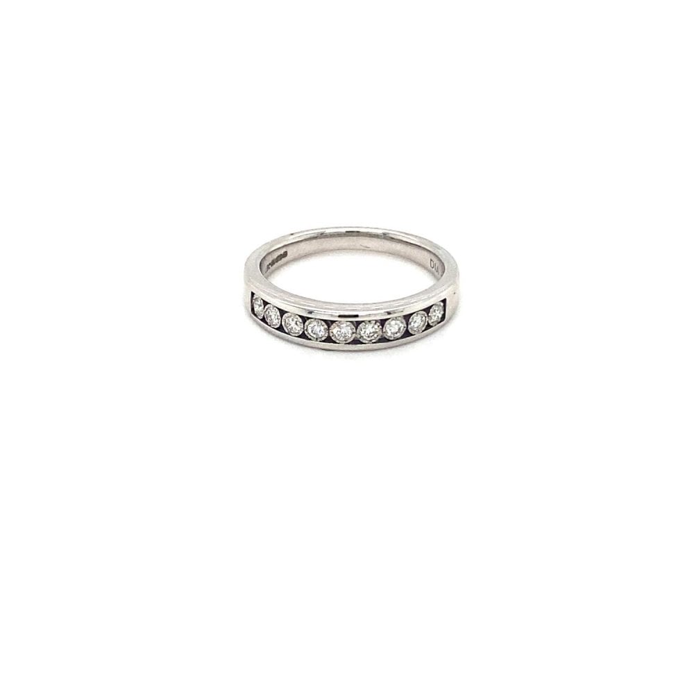 9ct White Gold Half Eternity