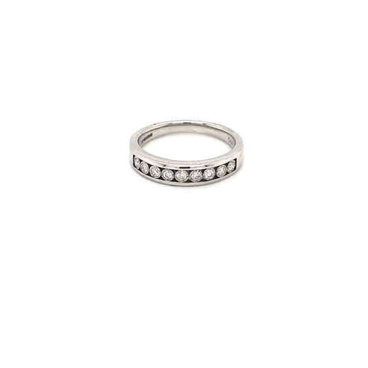 9ct White Gold Half Eternity