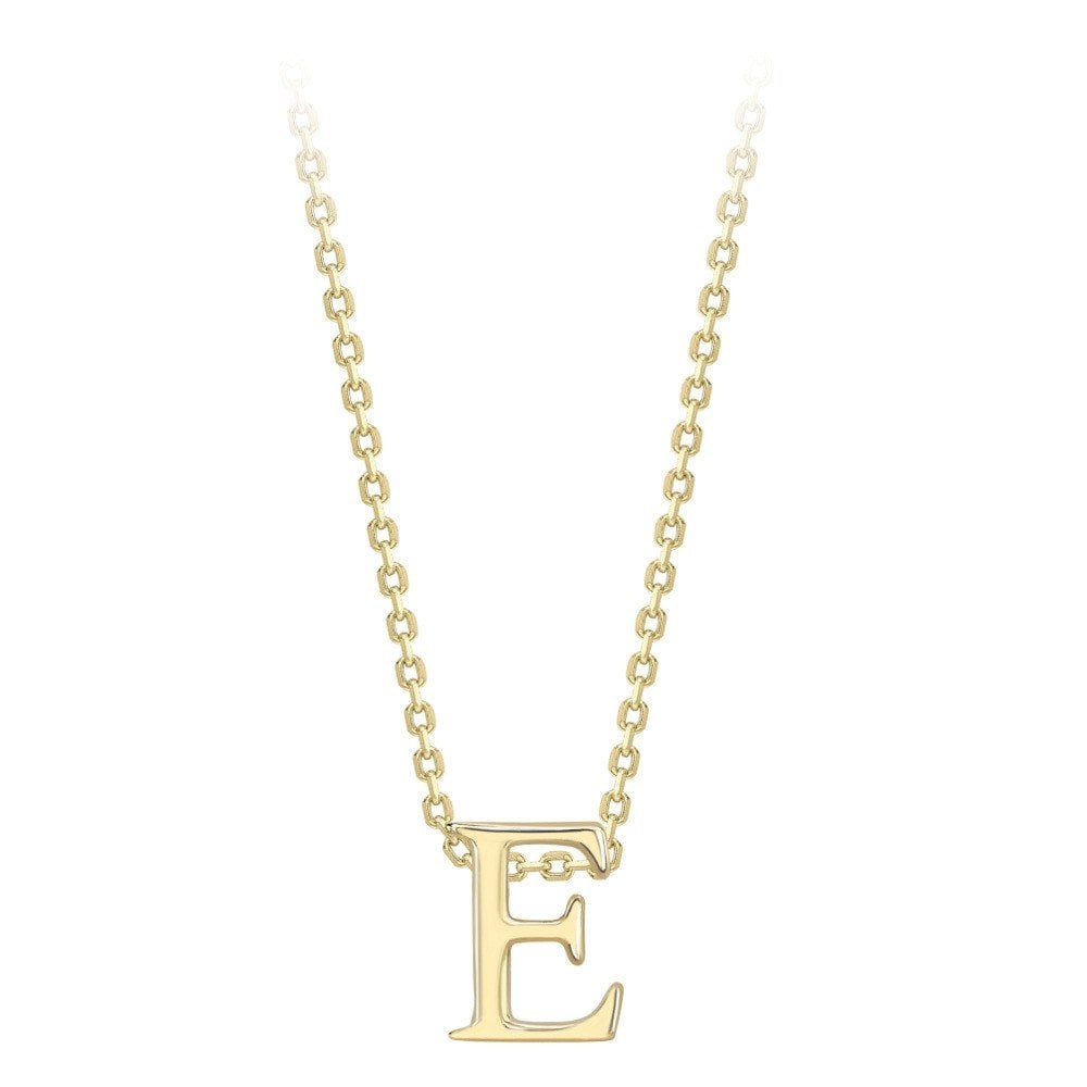 9ct Y Gold Initial E Pendant