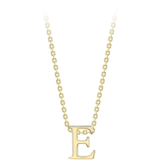 9ct Y Gold Initial E Pendant