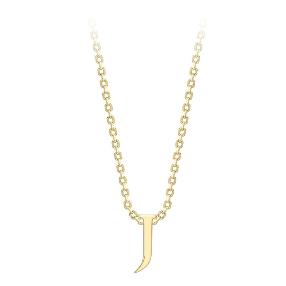 9ct Y Gold Initial J Pendant
