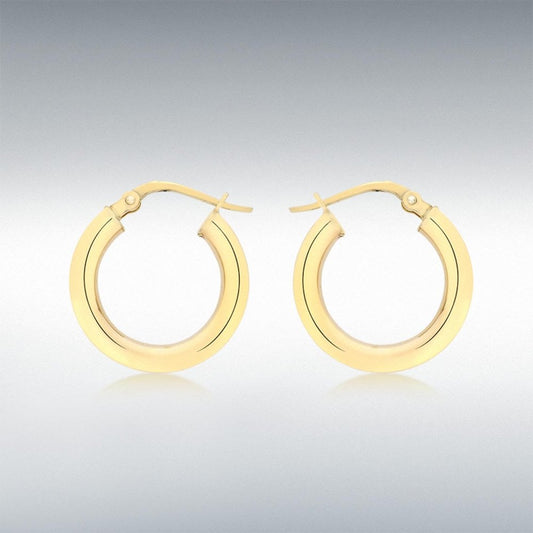 9ct Yellow Gold 18mm Creole Hoop Earrings