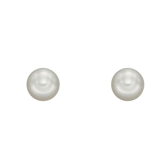 9ct Yellow Gold 5mm Pearl Stud Earrings