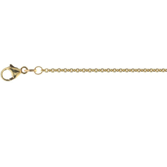 9ct Yellow Gold Close Trace Chain 18"