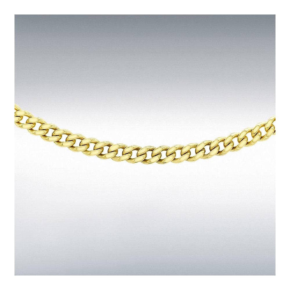 9ct Yellow Gold Curb Chain 22"